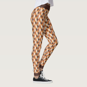 Fall Colours Plaid Leggings