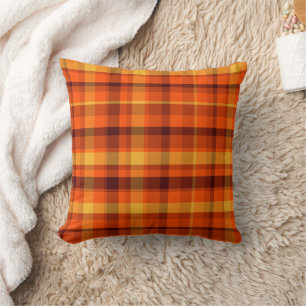 Fall Colours Plaid Pillow
