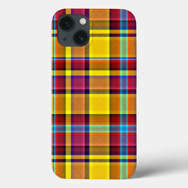 Fall Colours Plaid Tartan Case-Mate iPhone Case (Back)
