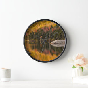 Fall Colours Reflected on Beaver Pond Clock