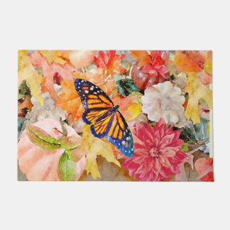 Fall Colours & Treasures With Monarch Butterfly D Doormat