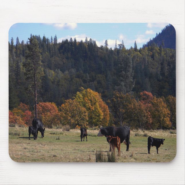 Fall colours with the herd... mouse pad (Front)