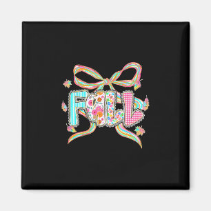 Fall Coquette Bow Pumpkin Thanksgiving Autumn Leav Magnet