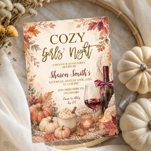 Fall Cosy Girls Night Invitation