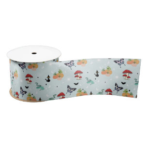 Fall Cottaggecore Halloween Aesthetic Satin Ribbon