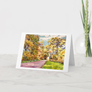 Fall Country Road card