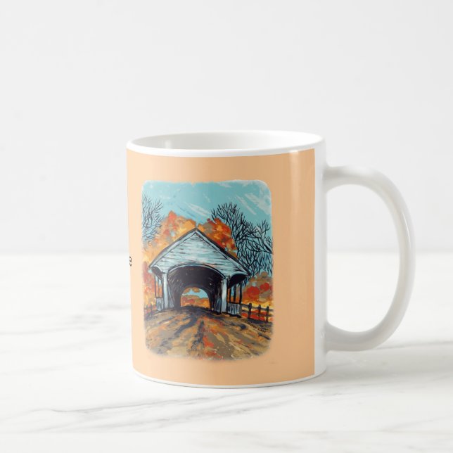 Fall Covered Bridge mug (Right)
