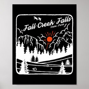Fall Creek Falls State Park Tennessee Modern Cool Poster