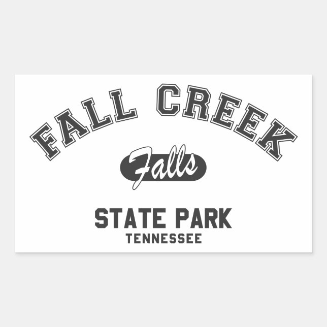 Fall Creek Falls State Park, Tennessee Rectangular Sticker (Front)