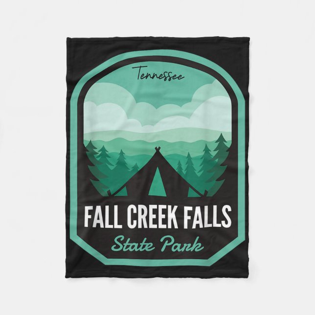 Fall Creek Falls State Park Tn Camping  Fleece Blanket (Front)