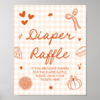 Fall Cutie Pie Baby Shower Diaper Raffle Game