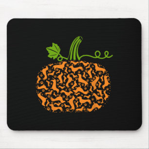Fall Dachshund Doxin Pumpkin Fun Halloween Dog Lov Mouse Pad