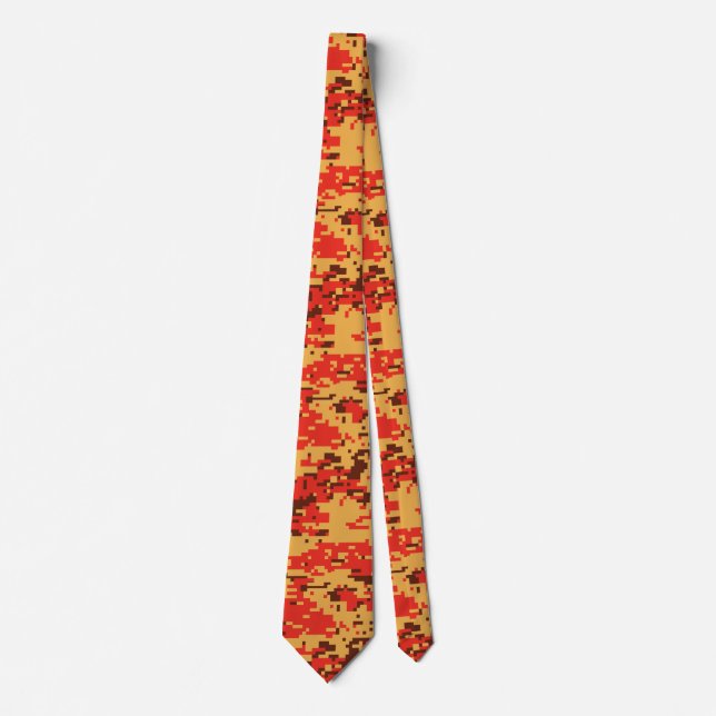 Fall Digital Camo Pattern Tie (Front)