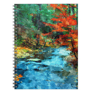 Fall Digital Watercolor Notebook