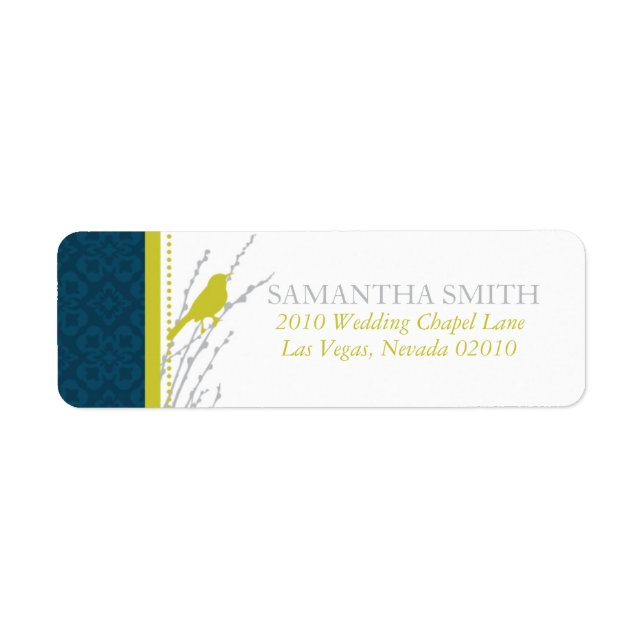 Fall Elegance Address Label B Return Address Label (Front)