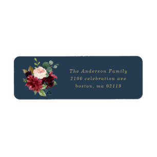 Fall Elegance Return Address Label