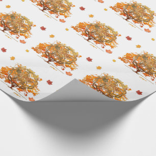 Fall Equinox Pagan Wiccan graphic. Wrapping Paper