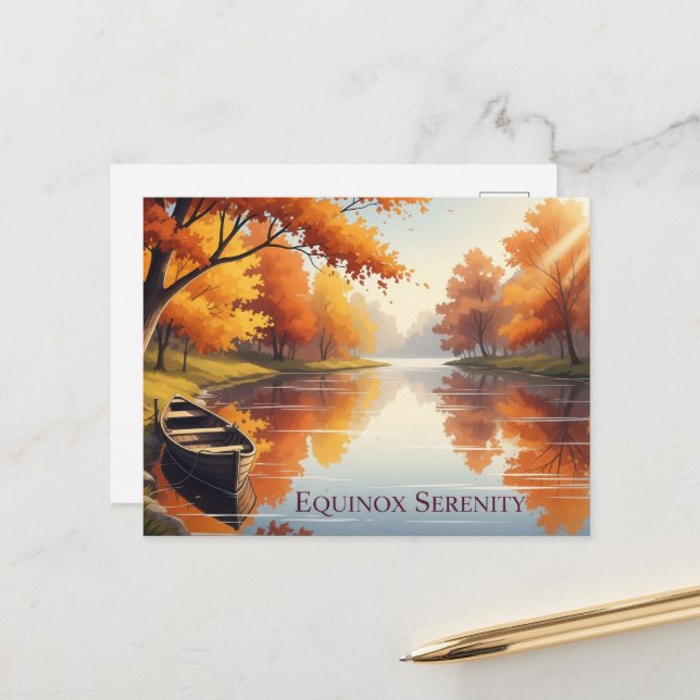 Fall Equinox  Postcard (Front/Back In Situ)