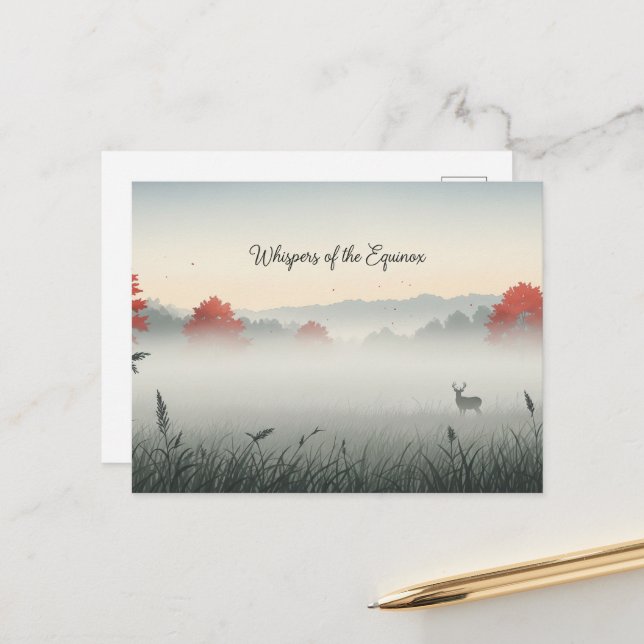 Fall Equinox  Postcard (Front/Back In Situ)