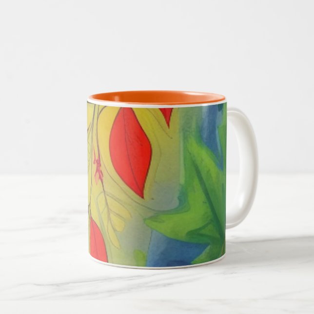 Fall Equinox Two-Tone Coffee Mug (Front Right)