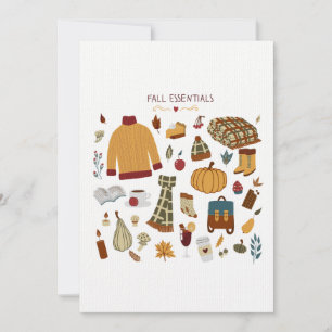 Fall Essentials Digital Drawing Card