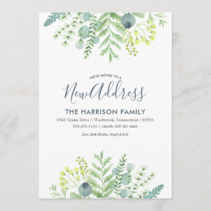 Fall Eucalyptus Floral Moving Announcement