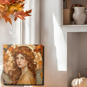 fall fairy -artisic ceramic tile
