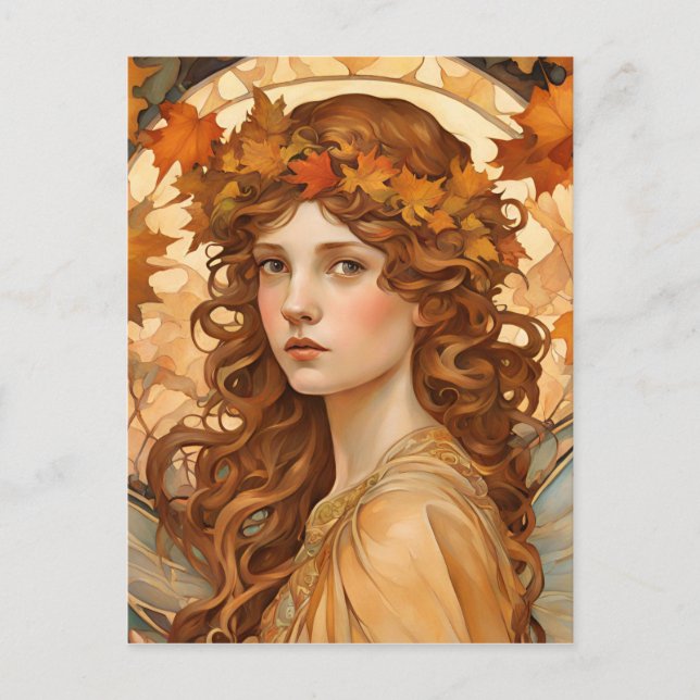 fall fairy -artisic  postcard (Front)
