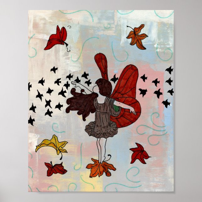 Fall Fairy Poster (Fall Colours) (Front)