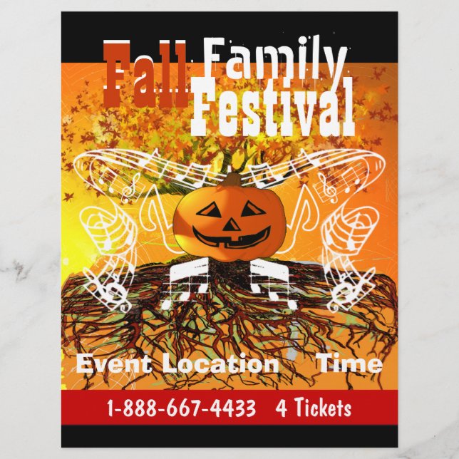 Fall  Family Festival Halloween Fall Event Flyer (Front)