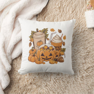 Fall Family Halloween Thanksgiving Cute Autumn Cushion