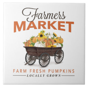 FALL FARMERS MARKET CERAMIC TILE