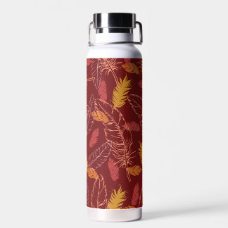 Fall Feathers White Water Bottle