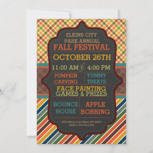 Fall Festival - Autumn Party - Invitation