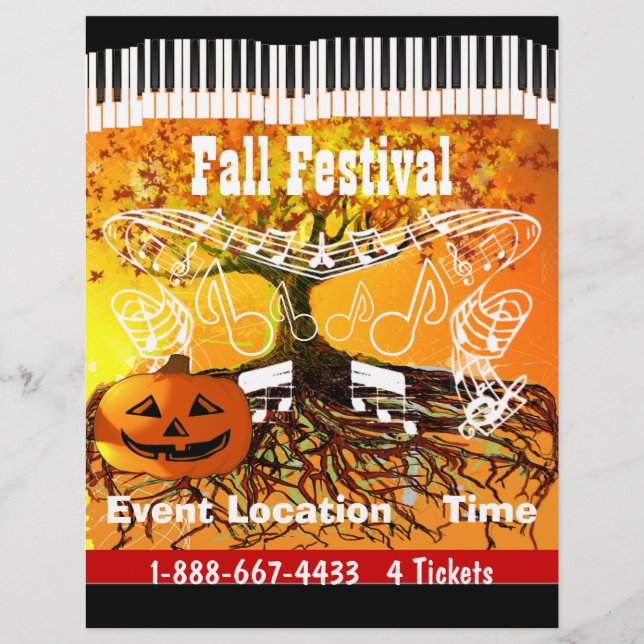 Fall Festival Halloween Event or Fall Event Flyer (Front)
