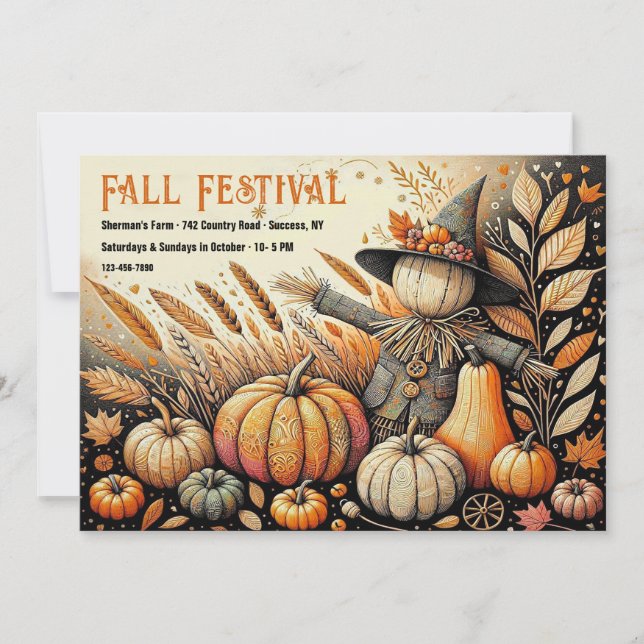 Fall Festival Invitation (Front)