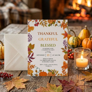 Fall Festival party bonfire neighborhood party Invitation