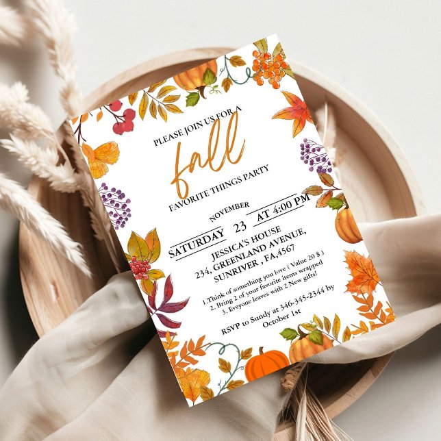 Fall Festival party bonfire neighbourhood party  Invitation (Creator Uploaded)