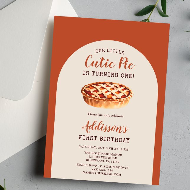 Fall First Birthday Invitation (Creator Uploaded)