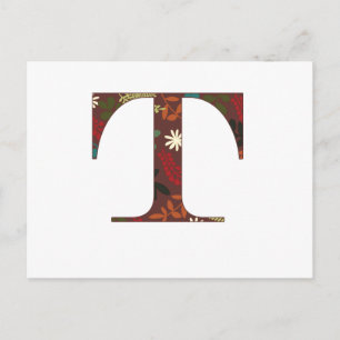 Fall Flora T Postcard