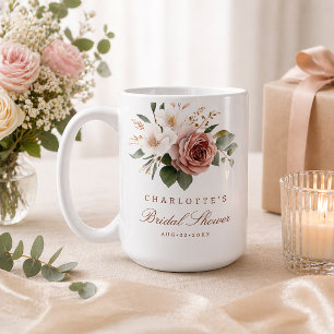 Fall Floral Bridal Shower Mug – Personalised Gift