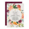 Fall floral burgundy rustic watercolor baptism