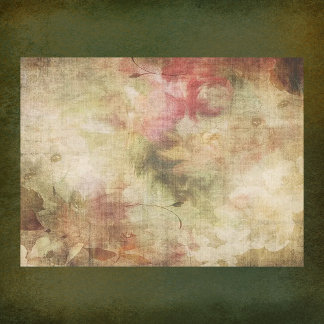 Fall Floral Decoupage Tissue Paper