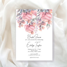 Fall floral Dusty rose Bridal Shower