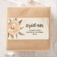 Fall Floral Elegant Large Address