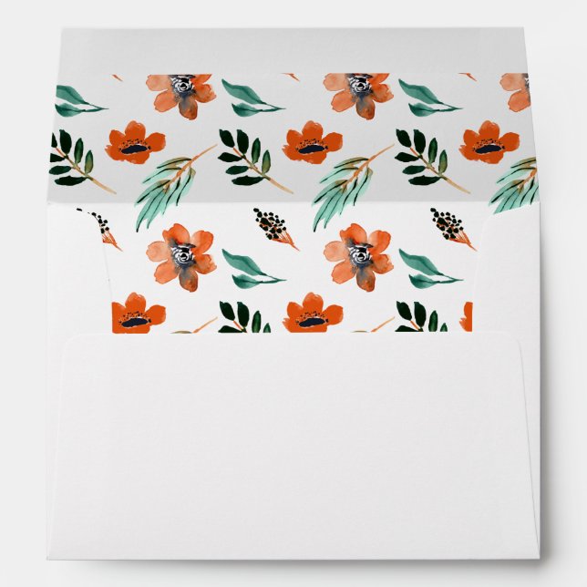 Fall Floral Envelope (Back (Bottom))