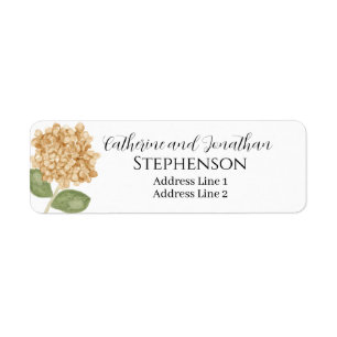 Fall Floral Married Couple Return Address Labels