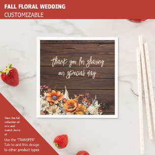 FALL FLORAL NAPKIN