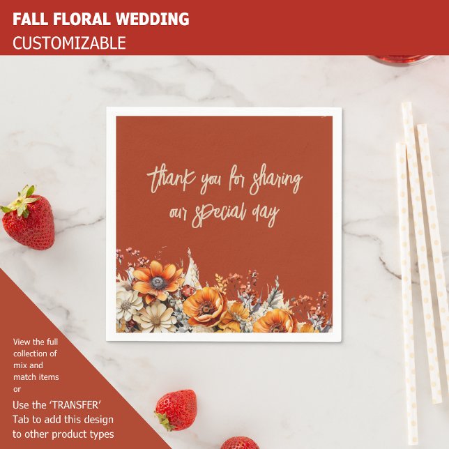 FALL FLORAL NAPKIN (Creator Uploaded)