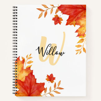 Fall Floral Notebook